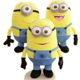 3pcs/lot Despicable ME 3D Eyes Plush Toys 18cm Minions Stuffed Jorge Stewart Dave Minion toy Retail & Wholesale factory direct