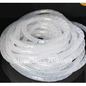 4mm 70.5FT (21.5M) Spiral Cable Wire Wrap Tube Computer Manage Cord clear