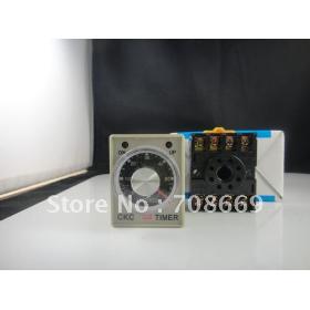 DC 24V Delay Timer Relay ώρα 0 ~ 30 δευτερόλεπτα AH3 - 3 & Βάση