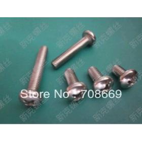 50PCS Metric M3*35mm Stainless steel Cross Recessed Pan Head Screws