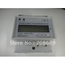 Single Phase DIN-rail Type Kilowatt Hour kwh Meter Power LED 220V 20(80)A