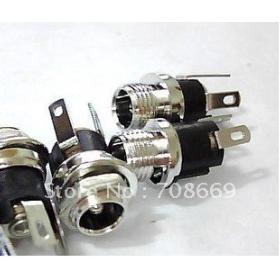 10pcs 5.5mm X 2.1mm DC Power Supply Metal Jack Socket