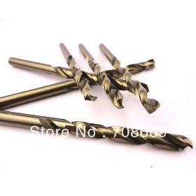 5 x 10 mm 0,3937 " HSS -Co M35 mango recto de la torcedura brocas para acero inoxidable