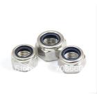 10pcs Metric M16 304 Stainless Steel Hex Head Nylon Insert Lock Jam Stop Nuts