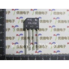 30pcs KBL406 KBL-406 4A 600V Single Phases Diode Rectifier Bridge Single