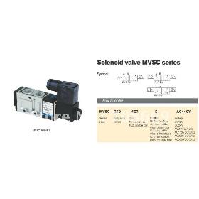 MVSC260 - 4E2C 12V DC 5Port 3Pos 1/4 "BSP Solenoid Luftventil Dual Coil Led