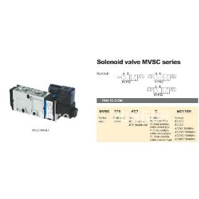 MVSC300-4E1 24V DC 5Port 2Pos 1/2 "BSP mágnesszelep Levegőszelep Single Coil Led