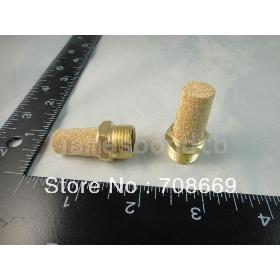 100pcs Pneumatic Filter Silencer Sintered Bronze 1/8" BSPT