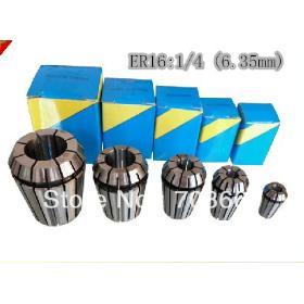 Full sets ER16 1/4 (6.35mm) precision spring collet for CNC milling lathe tool and spindle motor