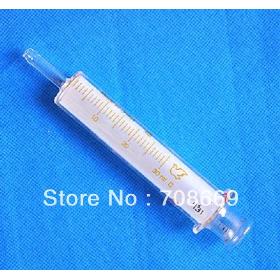 30ml Glass Syringe Large Diameter Injector Glass Sampler