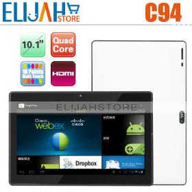  cheap Zenithink C94 Quad Core Capacitive Android 4.0 Tablet PC with HDMI 1G 8GB Dual Camera