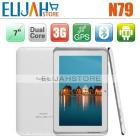 POST Free Sanei N79 3G Version Dual Core tablet pc 7 inch HD Capacitive MSM8865 A9 512MB 4GB Android 4.0 WIFI Bluetooth GPS N78