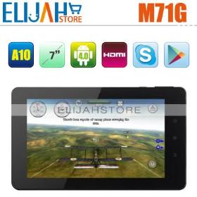 Bedst sælgende Aoson M71GS 3G Telefonopkald Tablet PC Allwinner A10 7 " HD kapacitiv indbygget Bluetooth og 3G, HDMI, Android 4.0