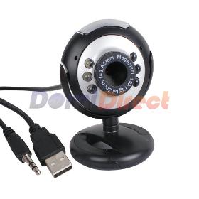 L'expédition libre 130w pixal 2048 x 1536p web cam ordinateur appareil photo numérique USB 6 LED Webcam avec micro appareil photo numérique usb webcam