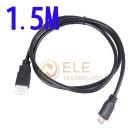 1.5 M mini HDMI male cable to hdmi cable <7f310460d57a17c819816dc920dbb5> pc tv mobile p