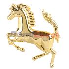 New Metal 3D Stickers For Car Decor Horse Logo Auto Sticker