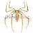 Chrome Metal Spider For Car Auto 3D Alloy Badge Emblem Decal Decoration Sticker