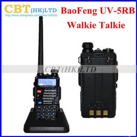 100% первоначально Walkie Talkie UHF и VHF Baofeng UV- 5RB переговорное трансивер двусторонней FM-радио мобильных портативных обрабатываемых