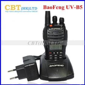 New Arrival Baofeng UV-B5 Walkie Talkie 5Watts 99 Channels FM Portable Two-way PMR Radio Dual Band/Frequency /Display