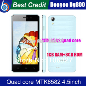 In Stock!Android 4.4.2 Doogee Valencia DG800 MTK6582 Quad core 1GB 8GB 13.0MP 4.5 inch IPS OTG OTA Free shipping/Kate2