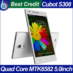 In Stock! Cubot S308 MTK6582 Quad Core 1.3GHZ ROM mobile Phone 2GB 16GB 5MP13MP 5.0 Inch HD OGS/Kate