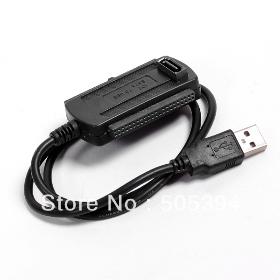 Free shipping 3 in 1 USB 2.0 to SATA / IDE HD HDD Adapter Cable #9859