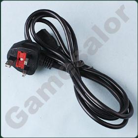 Free shipping 3-Prong AC Power Supply Cable Adapter Cord For UK #9633