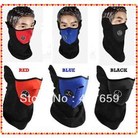 New2pcs Face Wind Mask Veil for Ski Snowboard Bike Motorcycle Hiking Neck Neoprene Winter Warm free shipping