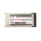 2 Port Hidden Inside USB 3.0 USB3.0 to Expresscard Express Card Adapter Converter For Notebook Laptop Free Shipping