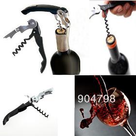 Πρόσφατες ανοξείδωτο χάλυβα μέταλλο Cork Screw Multi- Function Red Wine Bottle Opener Cap