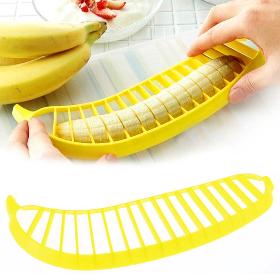 10 stk Banana Slicer Snitter til frugtsalat hekseafbrændinger Cereal Køkken Tools Worldwide FREEForsendelse