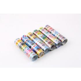 1pack 10 Mixed Cartoon Deco Washi Tape Adhesive Scrapbooking Sticker 1.5cmX300cm