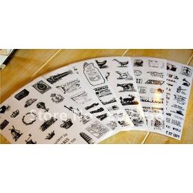 Freeshipping!Wholesale,New EU Style/Past Stamp Diary Stickers/Multifunction/ Cartoon DIY PVC Sticker/Sign post/6pcs/set