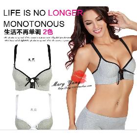 Bamboo Fiber Bra Sports Movement anterior cingulate body shaping builds on thin under thick Free Drop Shipping W5036