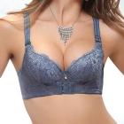 Bamboo Fiber Bra Deep V charming cleavage sexy lace beautiful body gather bra Free shipping W5047