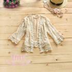 ZAZA Autumn jacket outerwear Cardigan joker lace short coat Free Shipping W4084