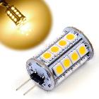 10Pcs/Lot New G4 Led Lamp SMD5050 DC 12V Warm White 30 LED Cabinet Light Bulb Lamp 19730 Z