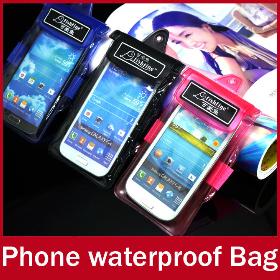 100pcs/lot Bulk Universal Galaxy S3 S4 vandtæt pose Phone Case For iPhone 5 4s 4 og de ​​fleste af telefon Dry Pouch GRATIS FRAGT