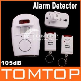 IR Wireless Sensor Detector Alarm With 2 Remote Control, 5pcs/lot, freeshipping,dropshipping