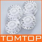 4PCS/set Speed Knobs Control Buttons Replacement Guitar Parts Transparent