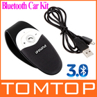 New Arrive 100% iFound Wireless Car Bluetooth kit handsfree calls SpeakerPhone Portable In-Car Kit Speaker + USB cable