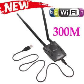 300M USB WiFi vezeték nélküli LAN 802.11 n / g / b Adapter Hálózati kártyák Antenna Computer & Hálózat Ingyenes házhozszállítás nagykereskedelme
