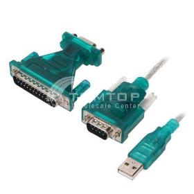 USB 2.0 to 9/25 pin Serial RS232 Cable 9/25 Adapter Free Shipping
