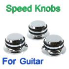 3PCS/set Chromed Metal Knobs Hat Tone Volume Replacement Guitar Parts, Free Shipping+Drop Shipping Wholesale