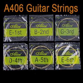 5 sæt / parti Alice A406 Akustisk Guitar Strings String Set I31 gratis forsendelse Wholesale