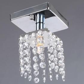 Free shipping 220V Mini Semi Flush Mount in Crystal Chandelier Light home decoration Lamp Lighting with 1*G9 bulb Wholesale