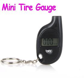 Mini Keychain Digital Tire Tyre Air Pressure Gauge For Car Auto Motorcycle Free Shipping wholesale 10pcs