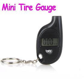 Mini Portable Keychain Digital LCD Tire Tyre Wheel Air Pressure Gauge Tester For Car PSI KPA BAR Free Shipping drop shipping