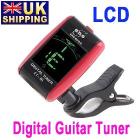 UK Stock To UK LCD Hot Sale Discount Cheap Digital Guitar Tuner, Free Battery, UPS Free Shipping 10Pcs/lot Wholesale