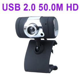 USB 2.0 50.0M HD Webcam Camera Web Cam with Microphone MIC For Computer PC Laptop Black Free Shipping